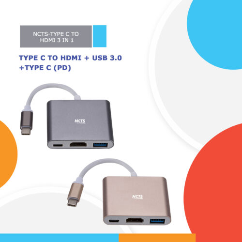 NCTS-TYPE C TO HDMI 3 IN 1