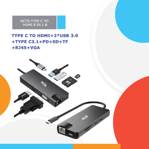 NCTS-TYPE C TO HDMI 8 IN 1 B