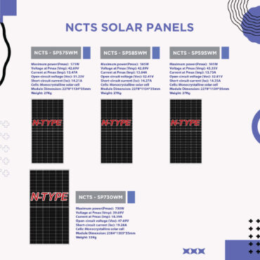 NCTS N TYPE SOLAR PANELS