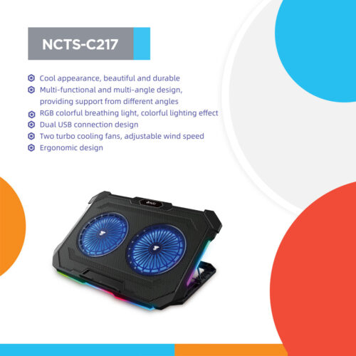 NCTS-C217 HIGH QUALITY RGB LAPTOP COOLER