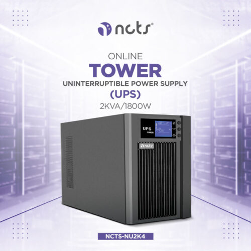 NCTS NU2K4 2KVA 1800WATT ONLINE TOWER UPS